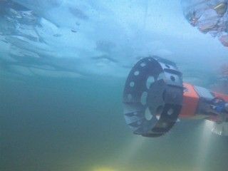 Video about rover that explores under ice.