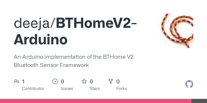 An Arduino implementation of the BTHome V2 Bluetooth Sensor Framework - deeja/BTHomeV2-Arduino An Arduino implementation of the BTHome V2 Bluetooth Sensor Framework - deeja/BTHomeV2-Arduino