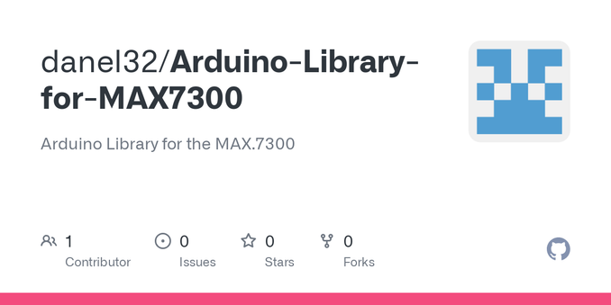 Arduino Library for the MAX.7300. Contribute to danel32/Arduino-Library-for-MAX7300 development by creating an account on GitHub.