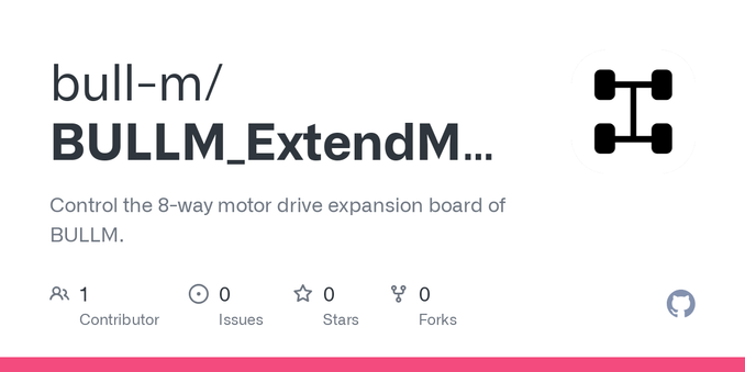 Control the 8-way motor drive expansion board of BULLM. - bull-m/BULLM_ExtendMotor