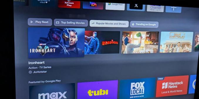 android tv homescreen
