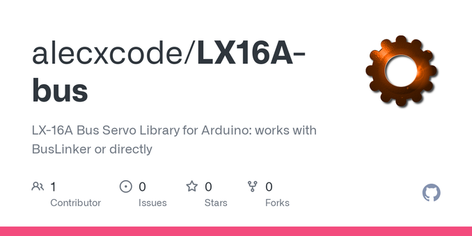 LX-16A Bus Servo Library for Arduino: works with BusLinker or directly - alecxcode/LX16A-bus