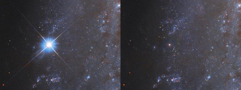 Supernova SN 2018gv Before and After