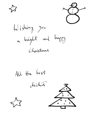 Wishing you a bright and happy Christmas!