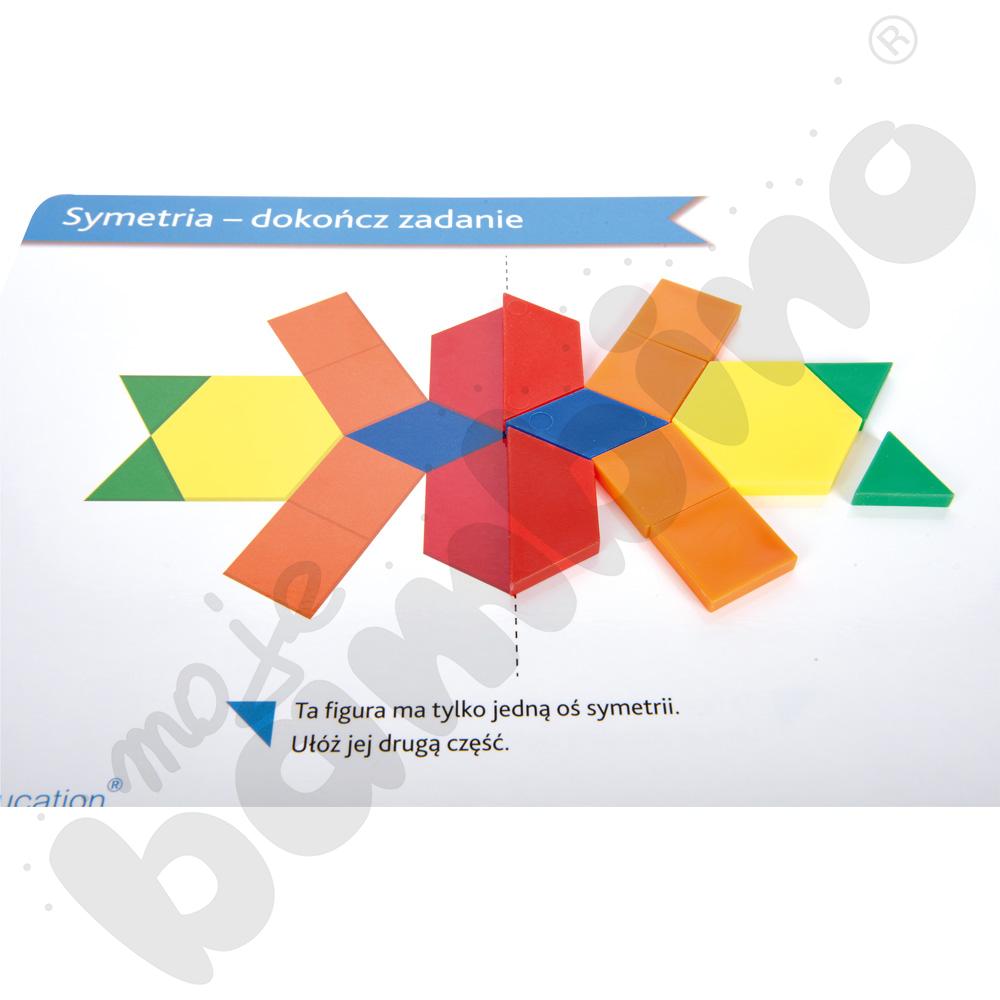 Solid plastic pattern blocks