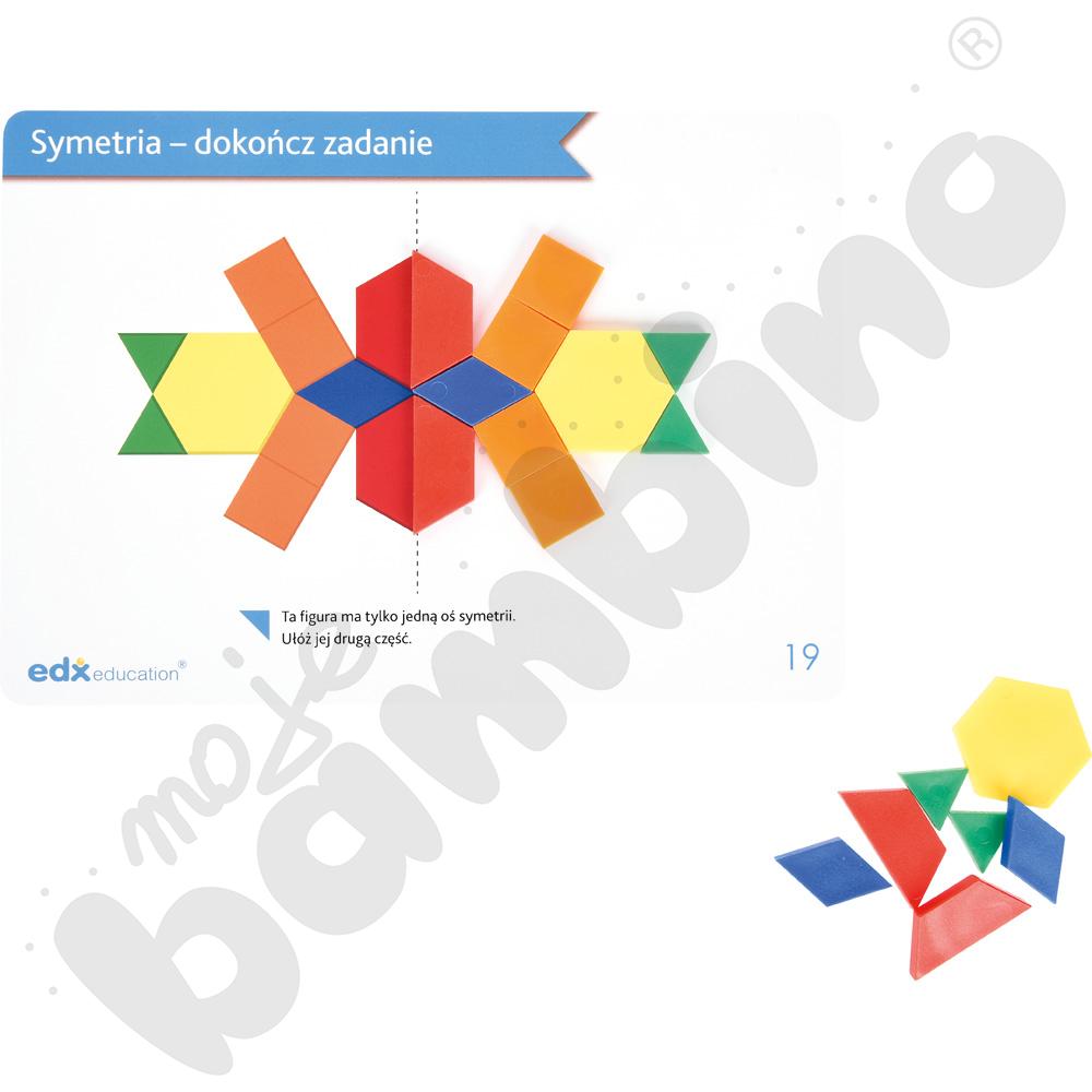 Solid plastic pattern blocks