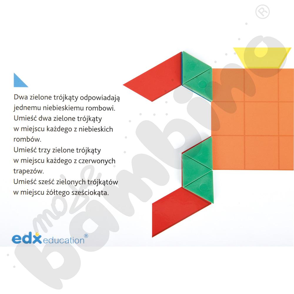 Solid plastic pattern blocks
