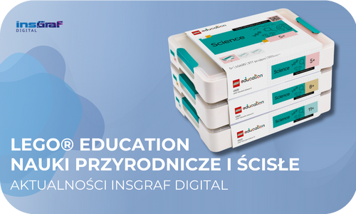 Grafika na stronie głównej LEGO® Education nauki przyrodnicze i ścisłe linkująca do artykułu blogowego