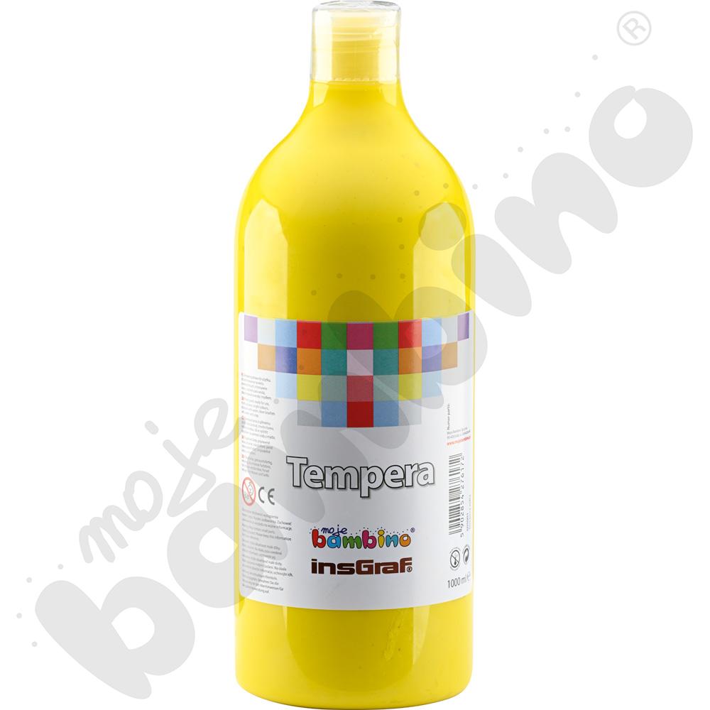 Tempera 1000 ml - żółta