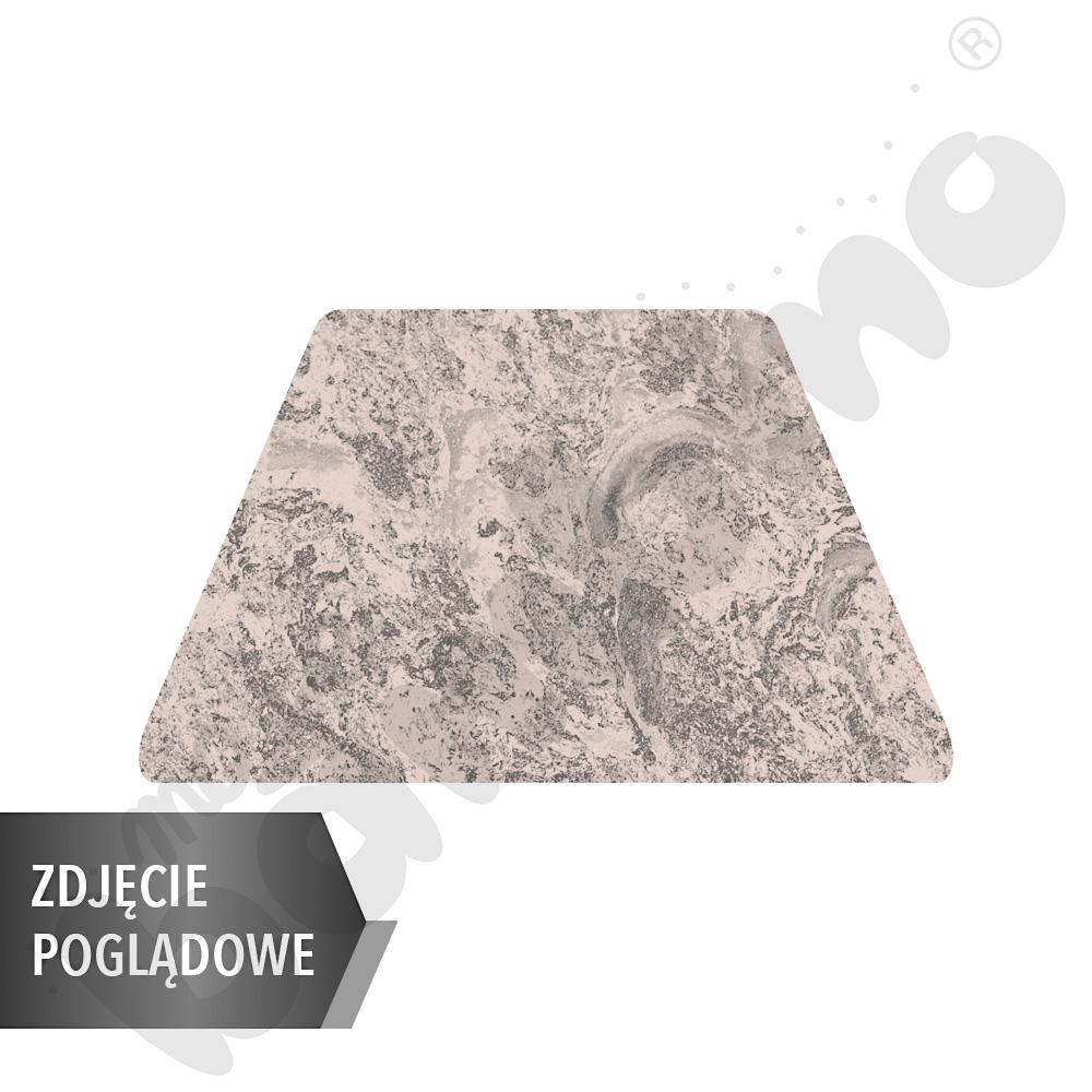 Stół Cichy Plus trapezowy 160x70x100x70, beżowy, rozm. 5 z 2 kółkami