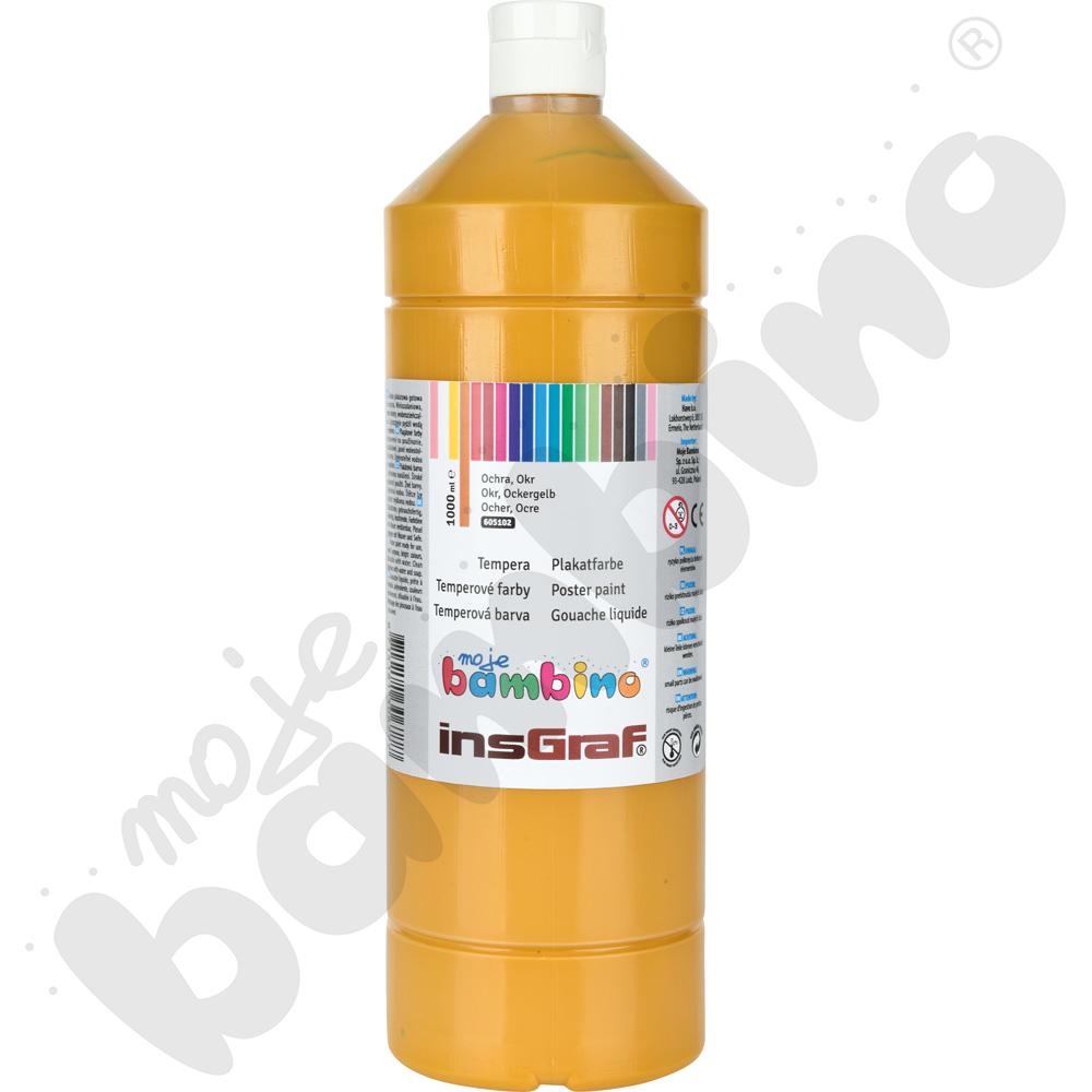 Tempera 1000 ml - ochra