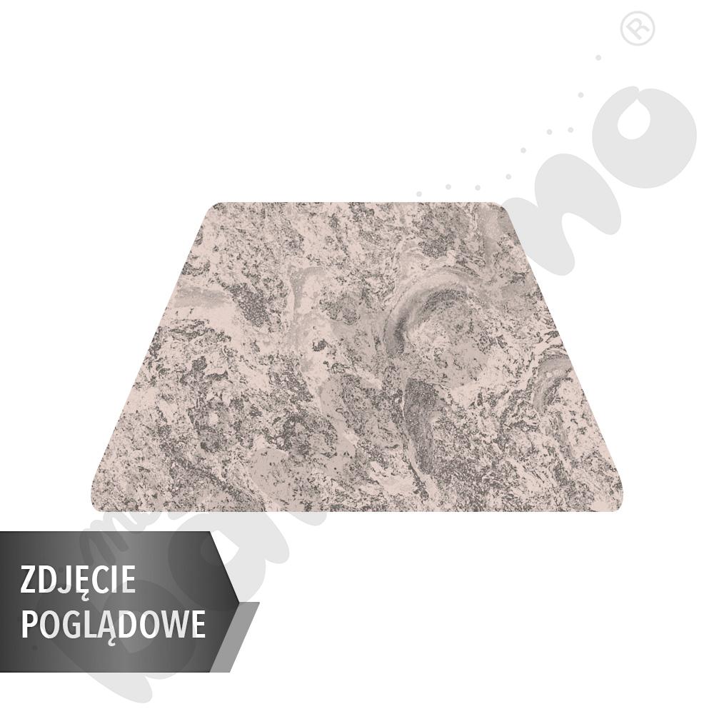 Cichy stół PLUS trapezowy 140x70x80x70, beżowy, zaokrąglony, rozm. 3