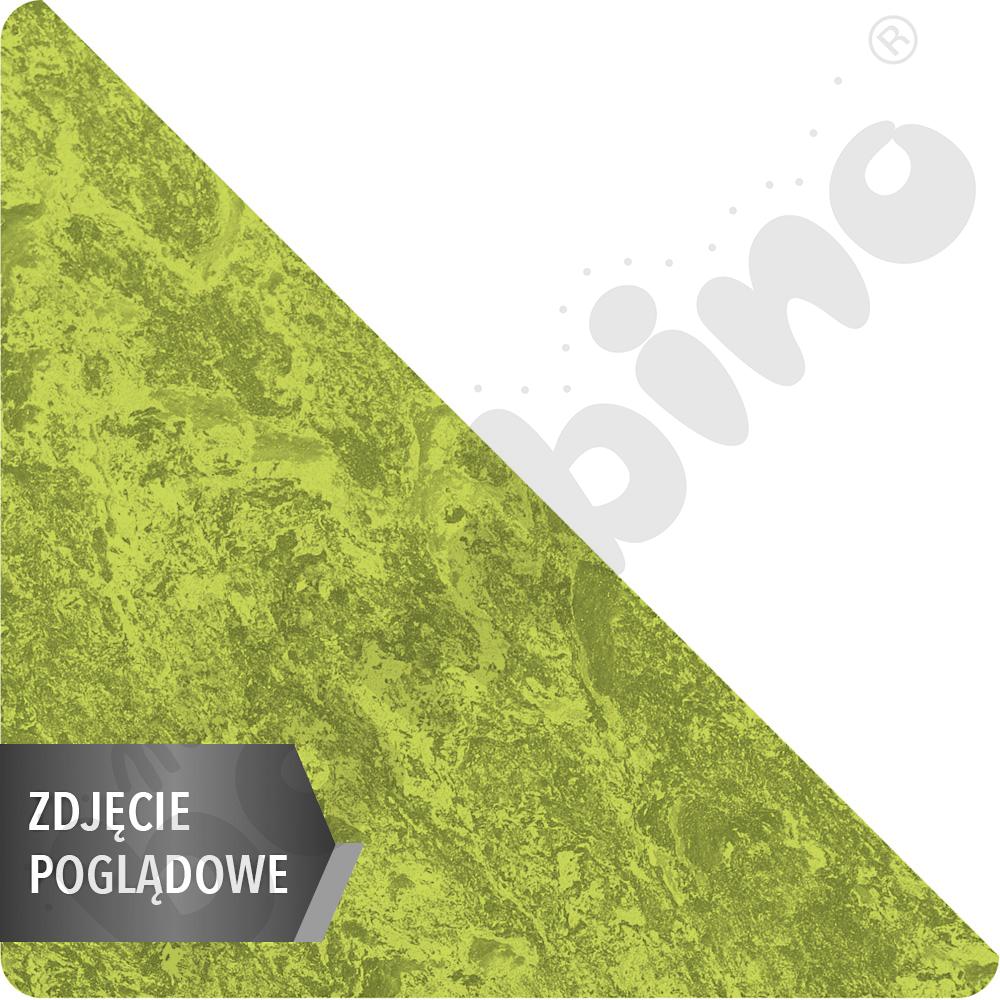 Stół Cichy Plus trójkątny 90x90x122, zielony, zaokrąglony, rozm.1