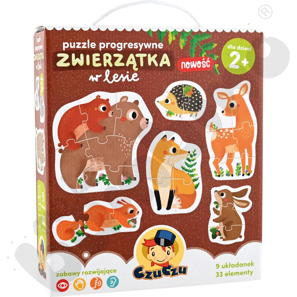 Zwierzątka w lesie - puzzle