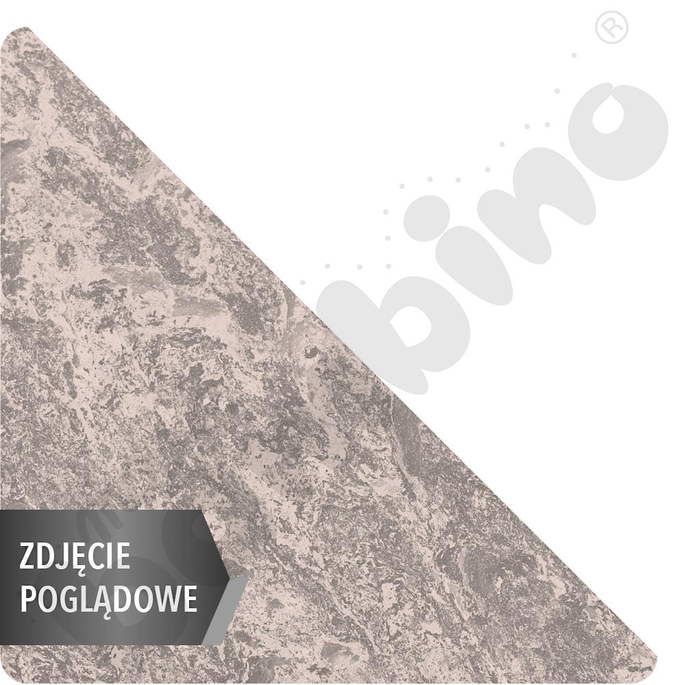 Stół Cichy Plus trójkątny 90x90x122, beżowy, zaokrąglony, rozm.1 z kółkiem