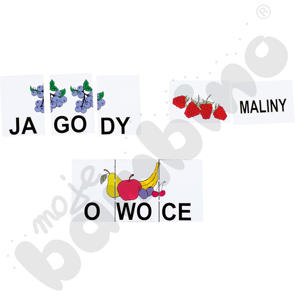 Moje układanki - Zestaw 2 (trzy sylaby otwarte)