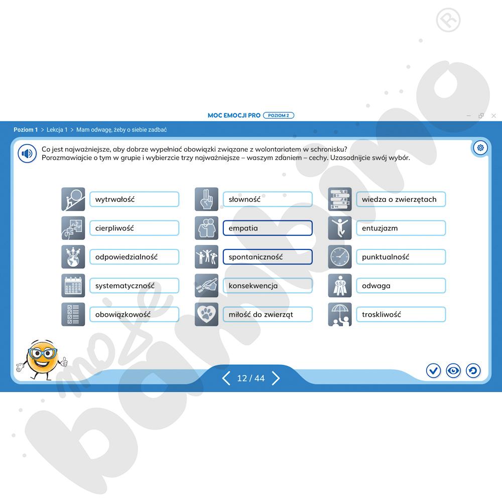 eduSensus MOC EMOCJI PRO Kompetencje emocjonalno-społeczne Poziom 2