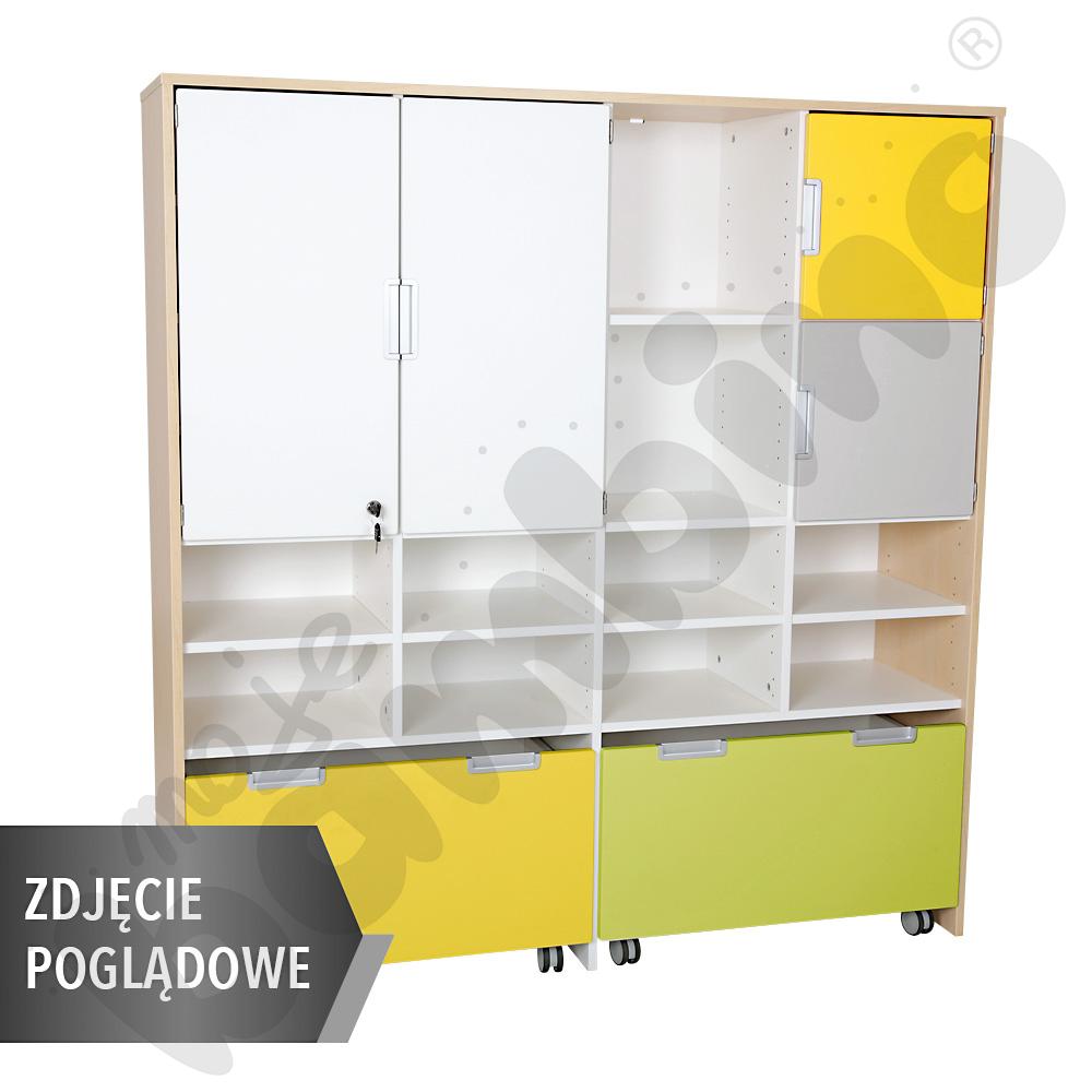 Quadro - zestaw 41, 90 st., cichy domyk, biała skrzynia 