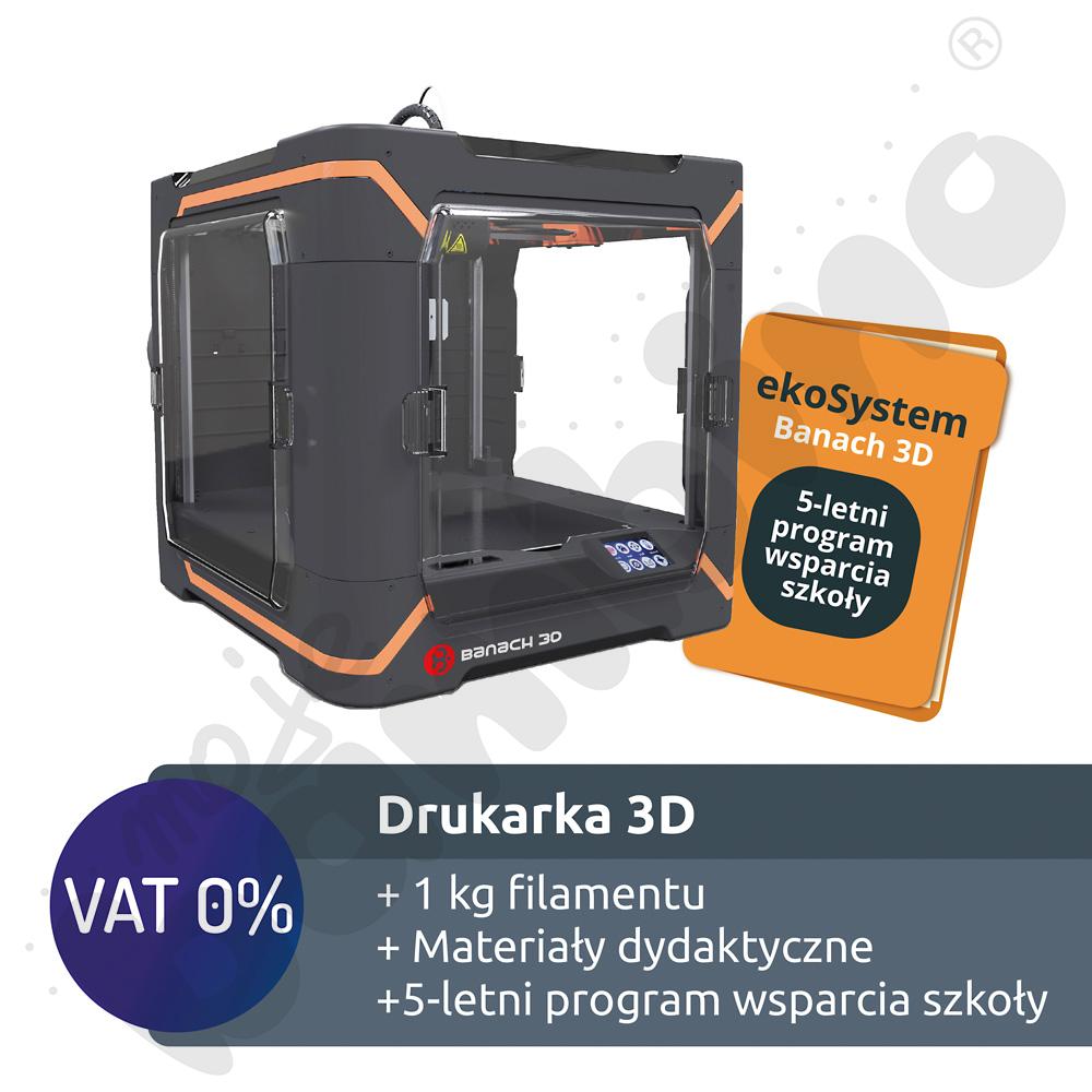 ekoSystem Banach 3D z drukarką 3D i 5-letnim programem wsparcia szkoły