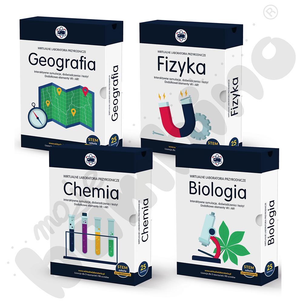 Wirtualne Laboratoria Przyrodnicze: Fizyka, Chemia, Biologia i Geografia