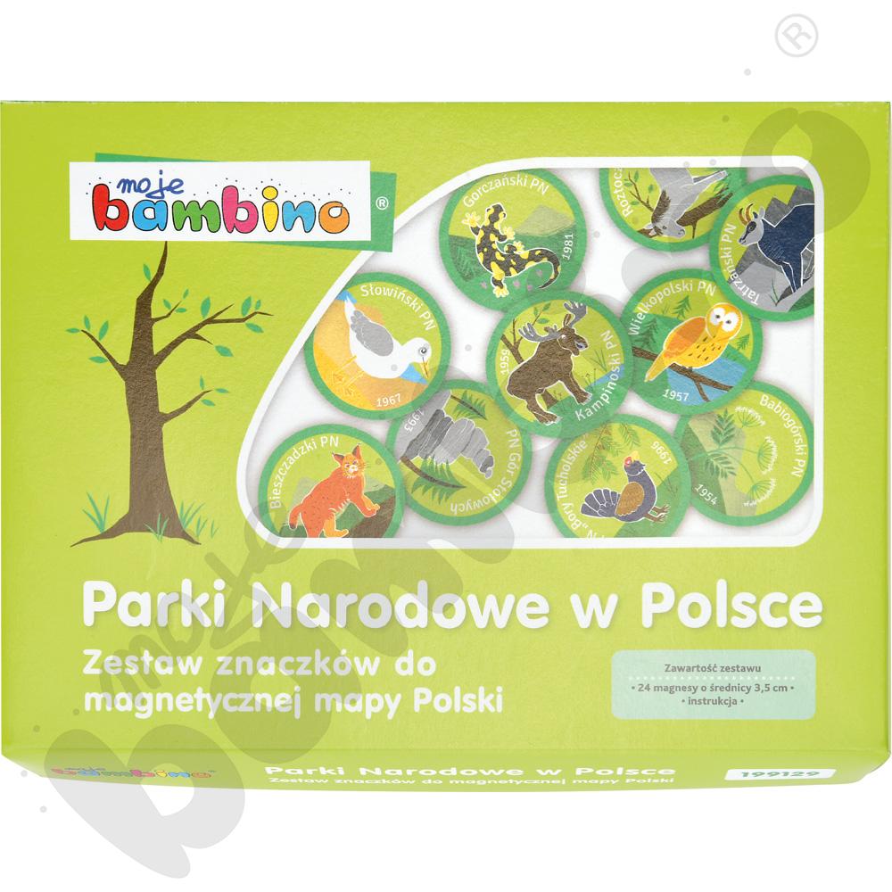 Komplet magnesów Parki Narodowe w Polsce