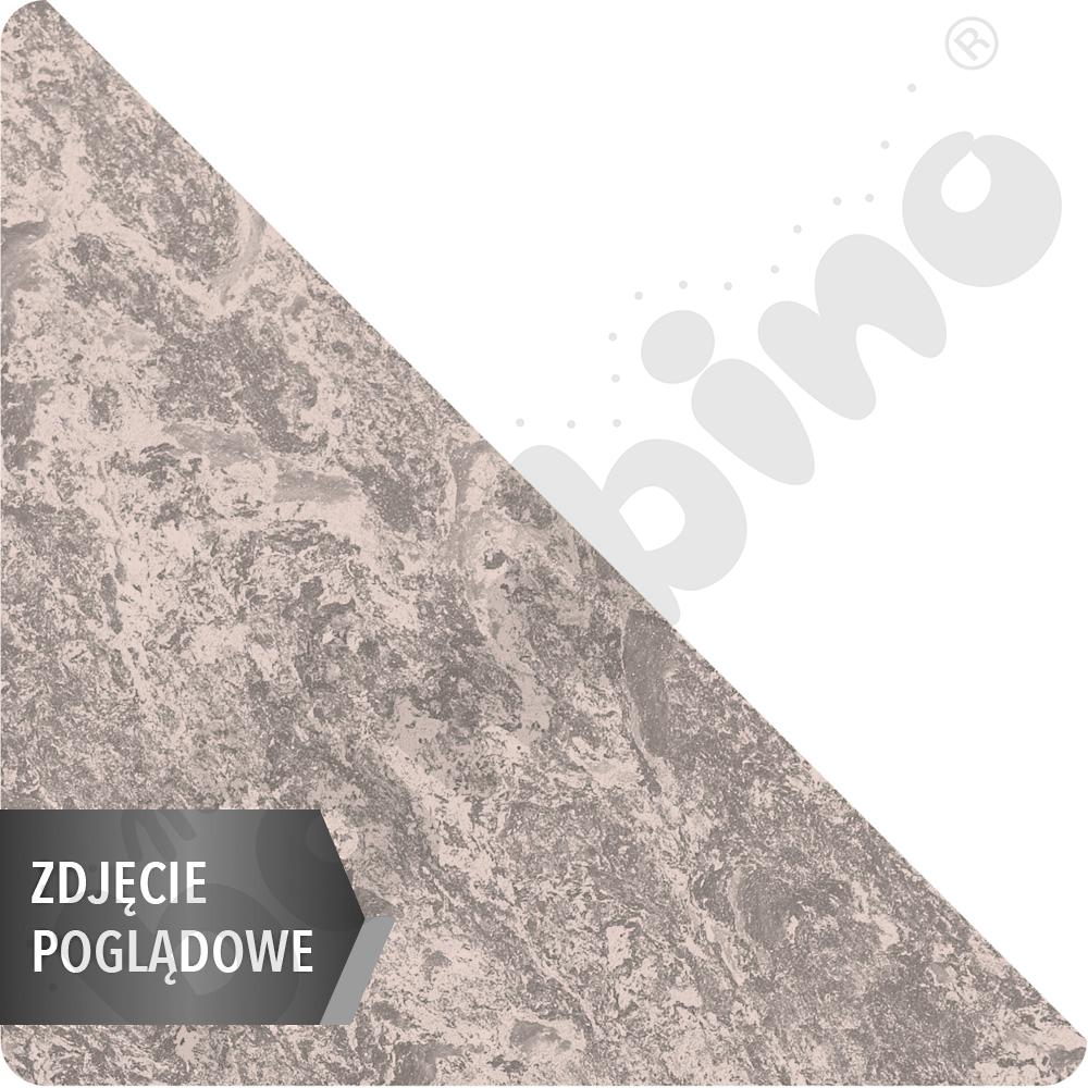 Cichy stół PLUS trójkątny 90x90x122, beżowy, zaokrąglony, rozm. 3