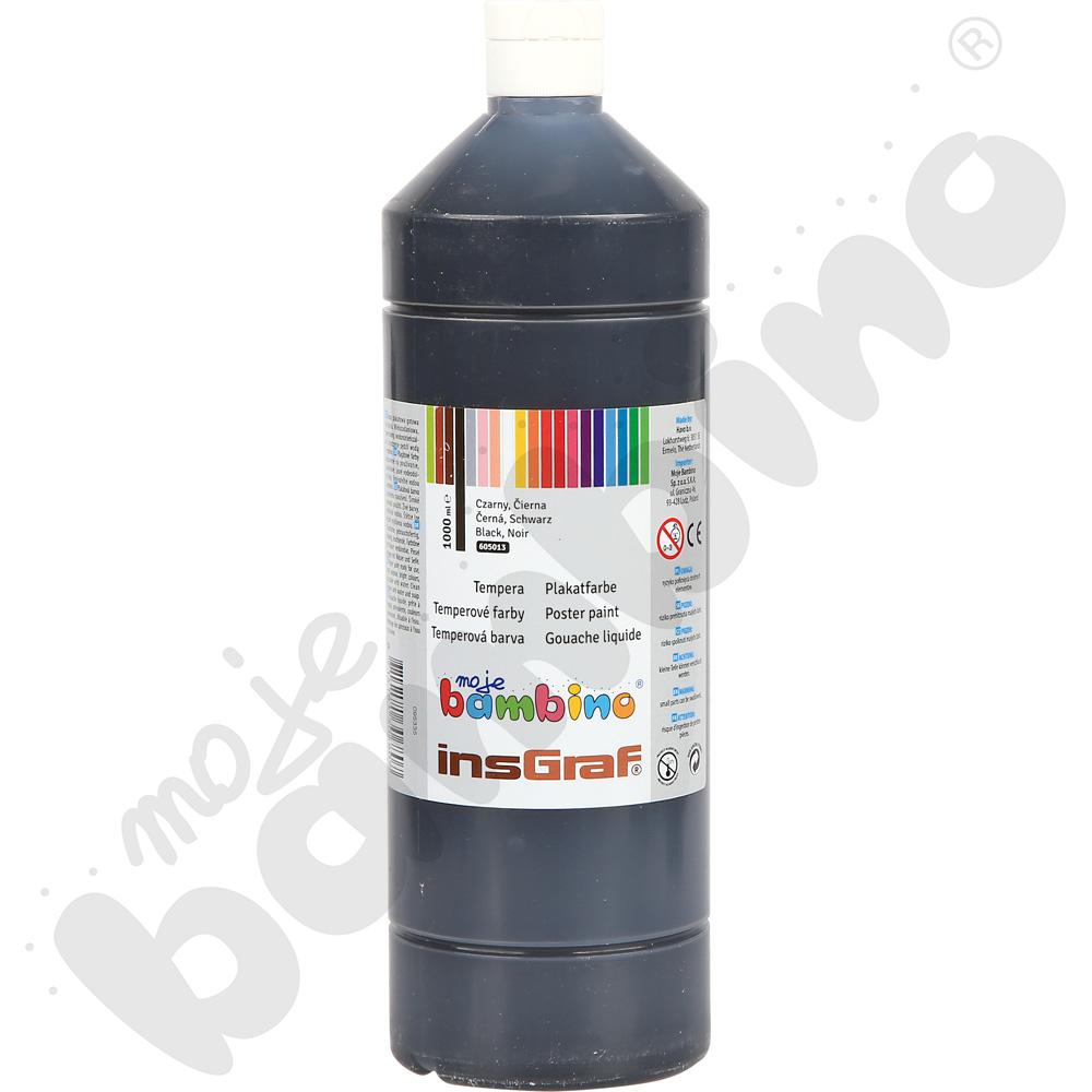 Tempera 1000 ml - czarna