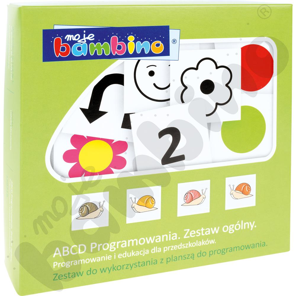 ABCD programowania - Plansza edukacyjna z pakietem ogólnym klocków ruchu do programowania