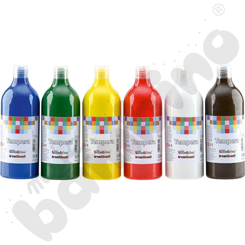 Tempera 1000 ml - biała