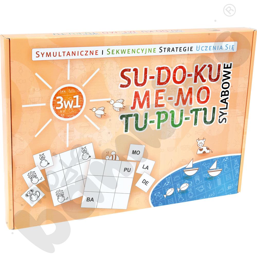 SU-DO-KU, ME-MO, TU-PU-TU - SYLABOWE 3w1