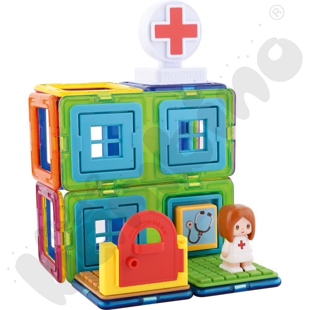 Magformers Town Set - szpital