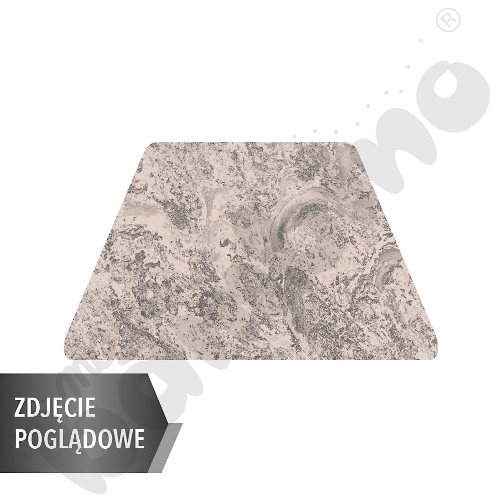 Cichy stół trapezowy 120x70x60x70, beżowy, zaokrąglony, rozm. 2