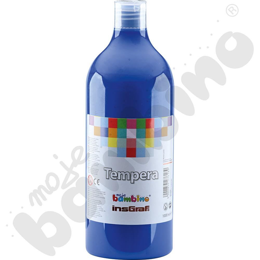 Tempera 1000 ml - niebieska