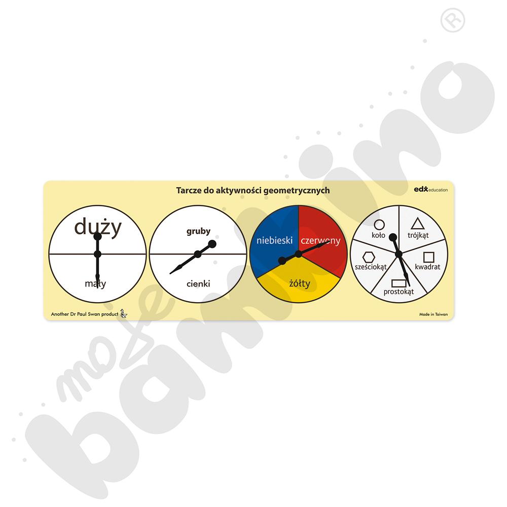 Tarcze do kart aktywności - figury geometryczne