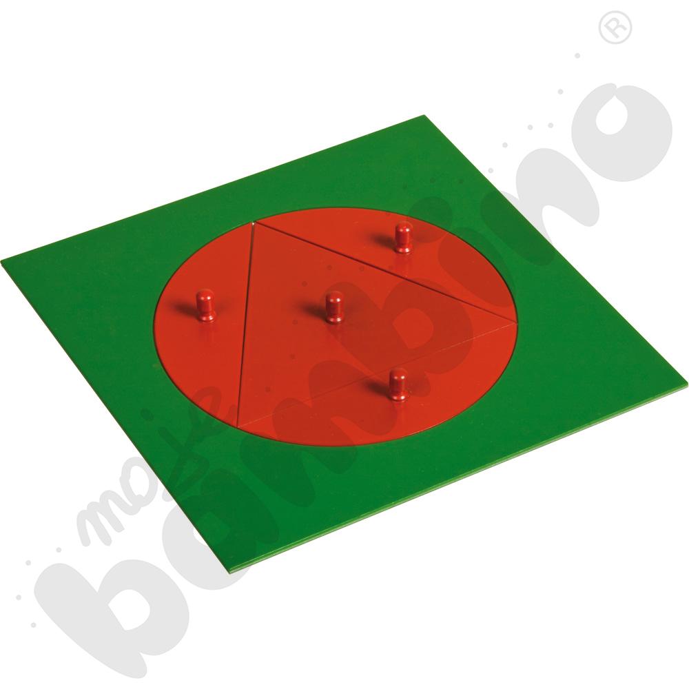 Trójkąt wpisany w koło Montessori
