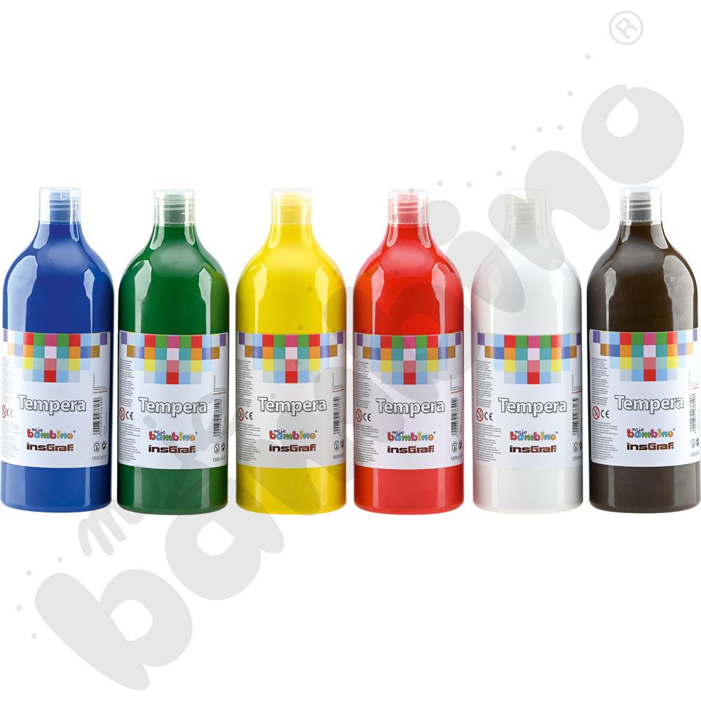 Tempera 1000 ml - niebieska