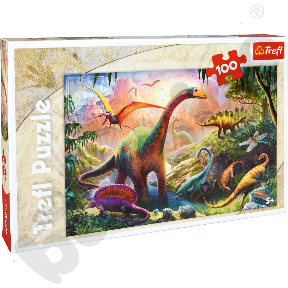 Puzzle Świat dinozaurów 100 elem.