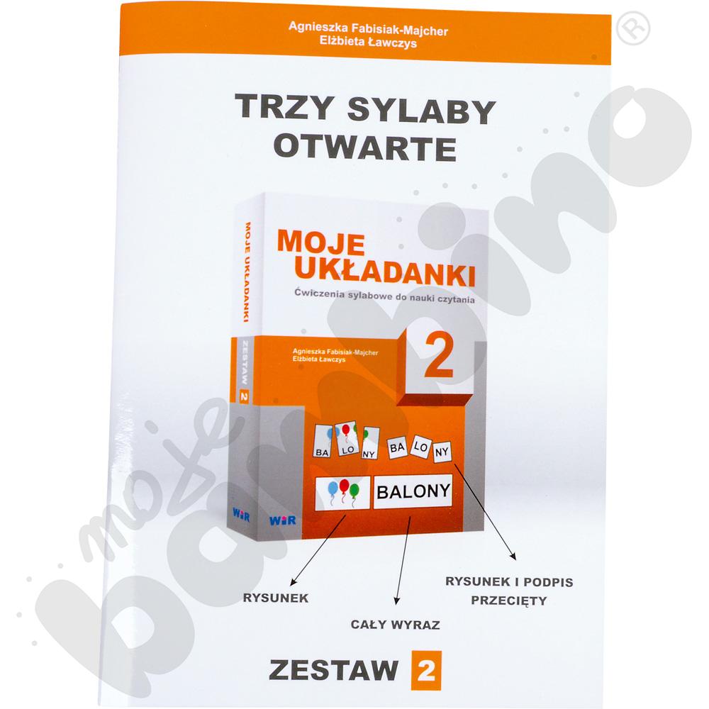 Moje układanki - Zestaw 2 (trzy sylaby otwarte)