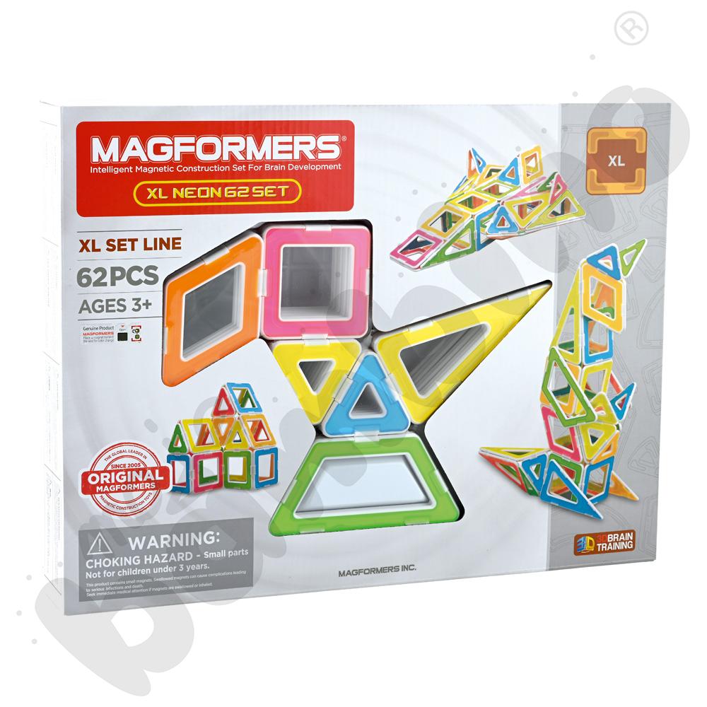 Magformers XL Neon, 62 elem.