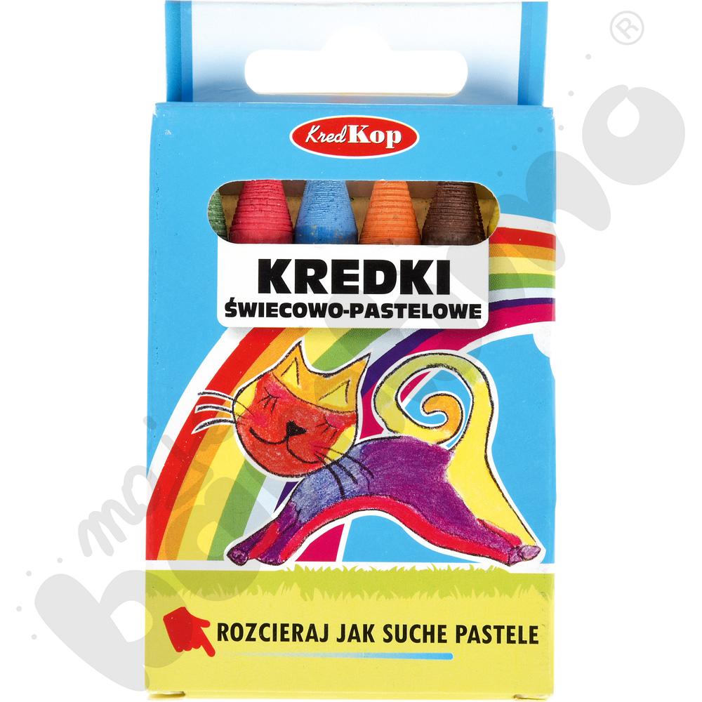 Kredki świecowo-pastelowe 6 kol.