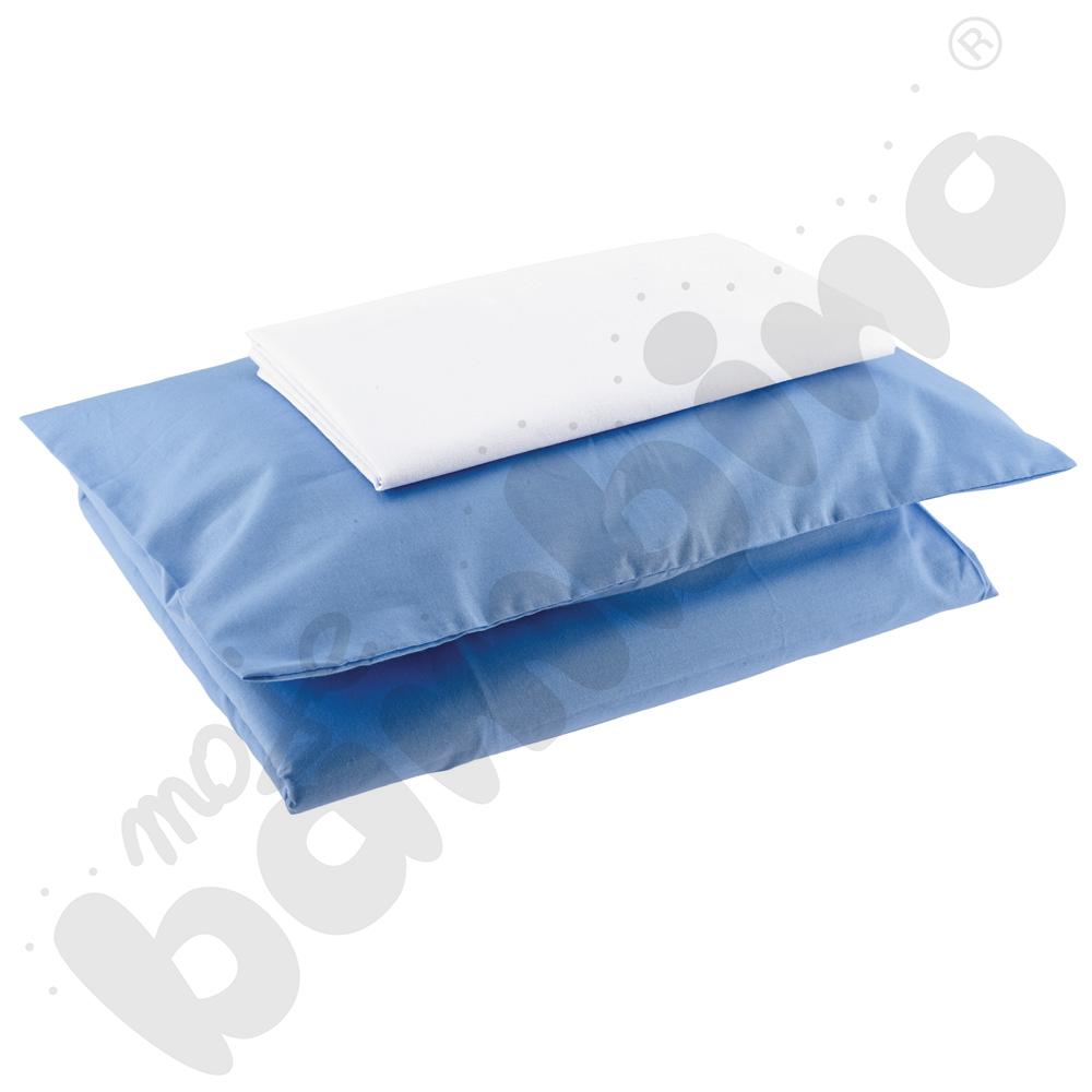 Komplet pościeli z wypełnieniem - niebieskiej