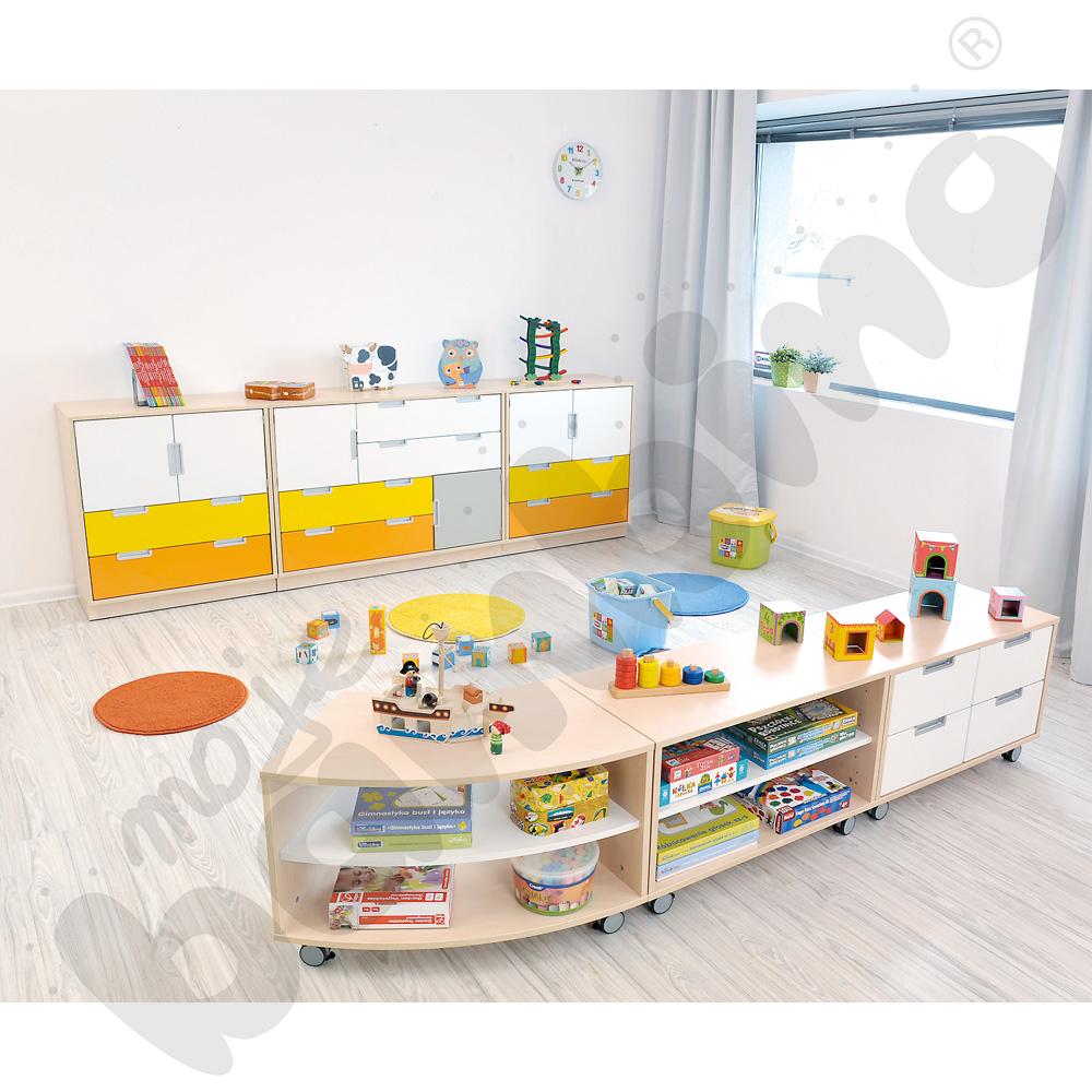 Quadro - zestaw 4, 90 st., cichy domyk, skrzynia klon jasny