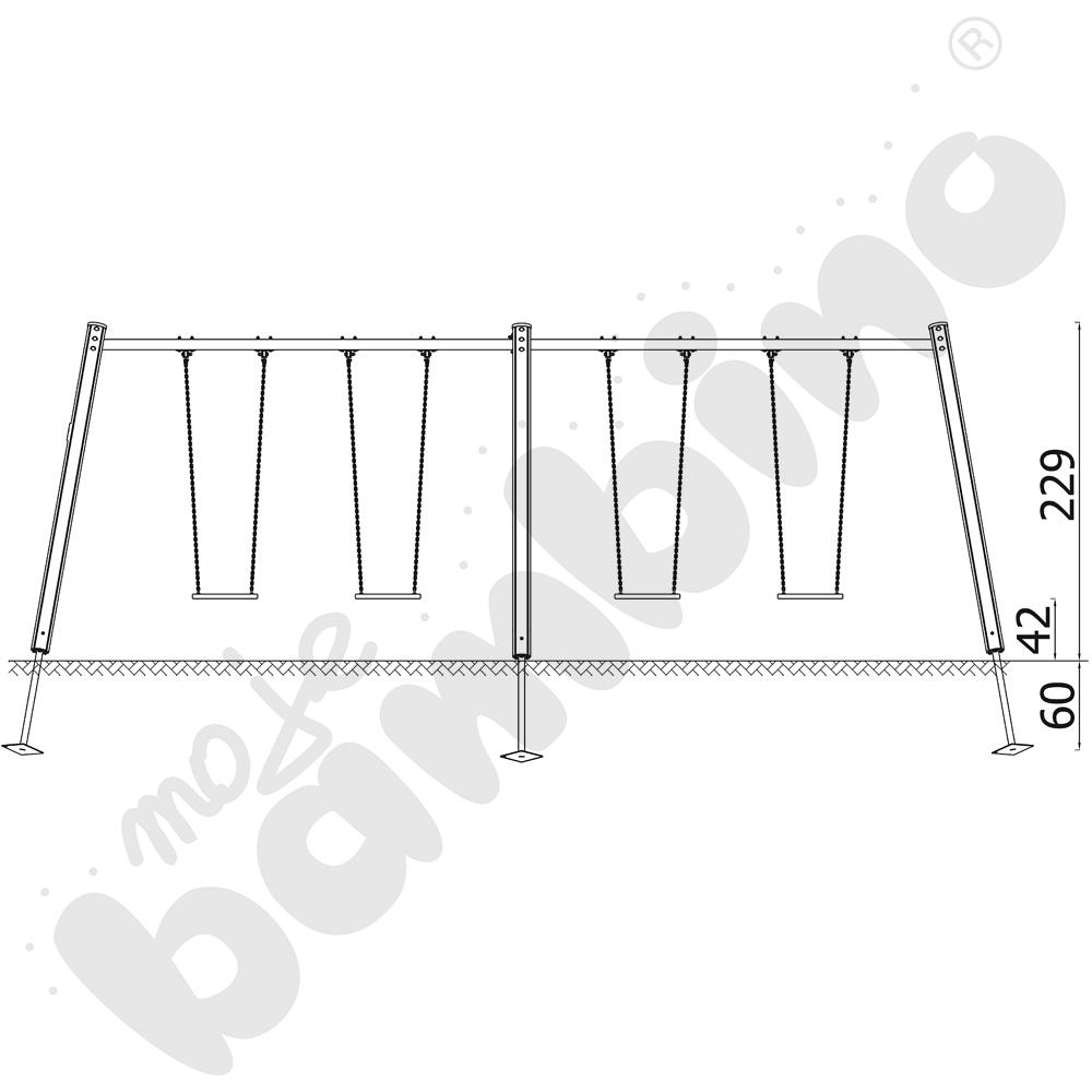 Orbis - stelaż do huśtawki poczwórnej