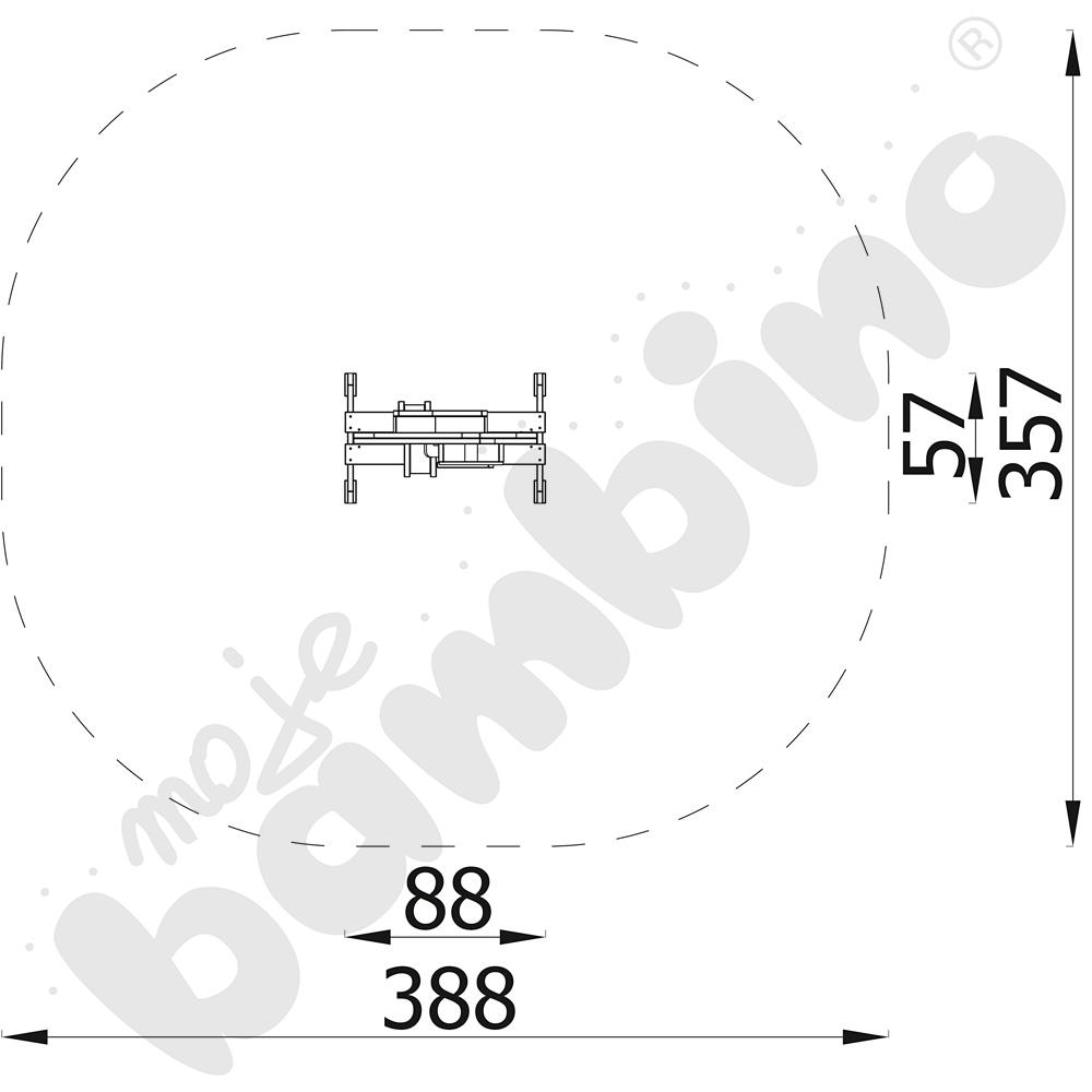 Tablica do piasku z kotwami