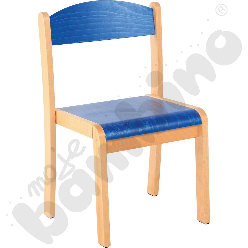 Krzesło Filipek niebieskie ze stopką filcową rozm. 2 
