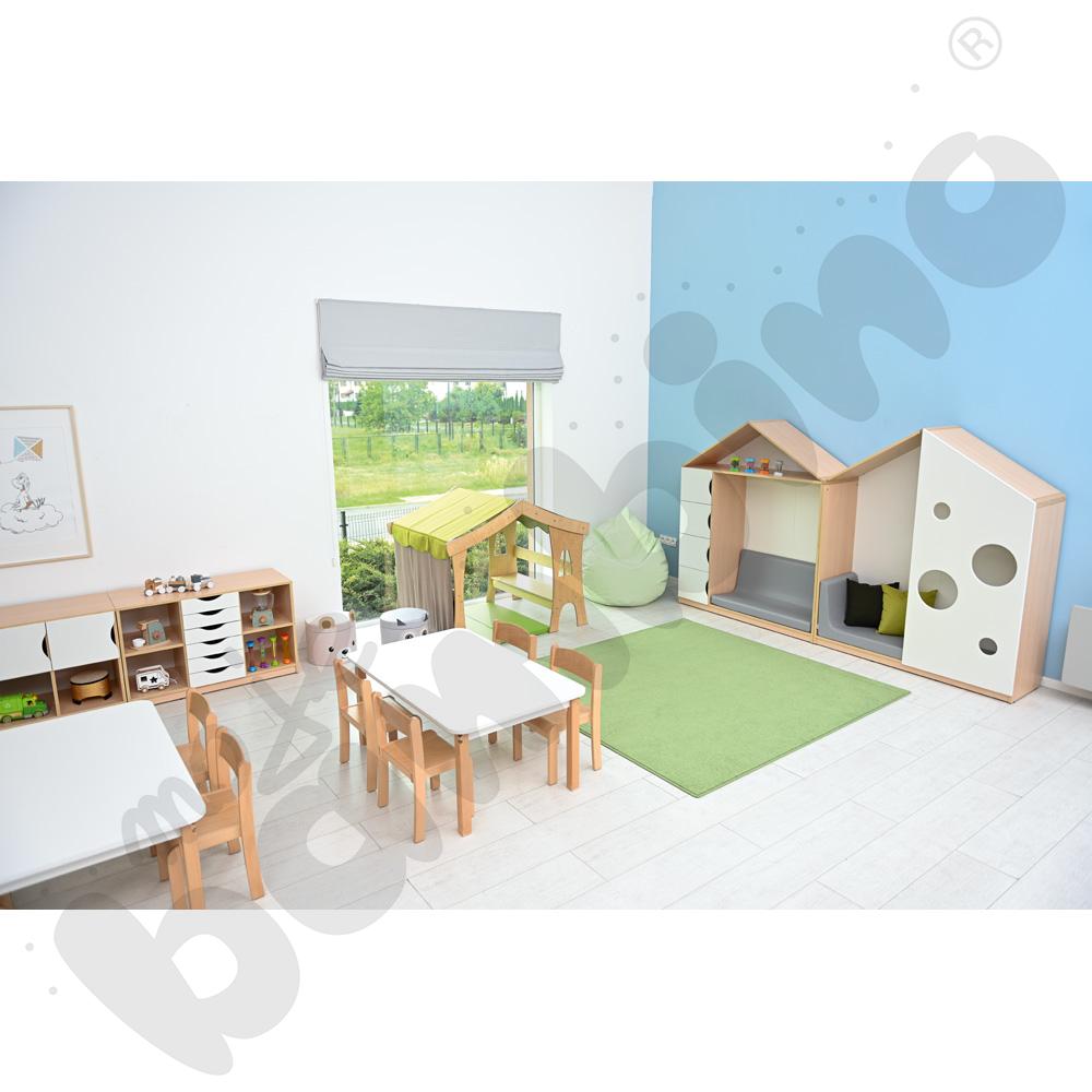Biblioteczka-domek Feria - klon jasny