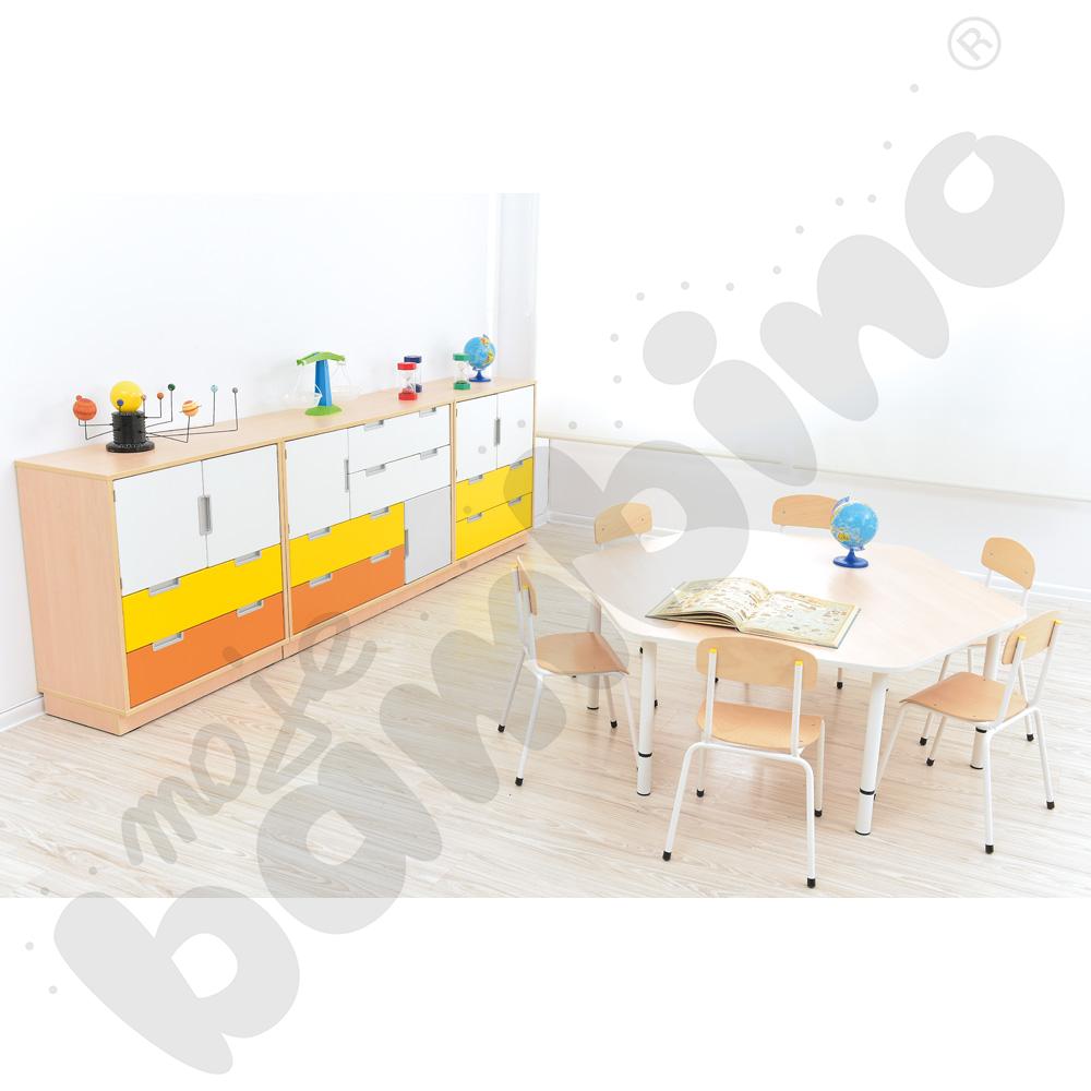 Quadro - zestaw 4, 90 st., cichy domyk, skrzynia klon jasny