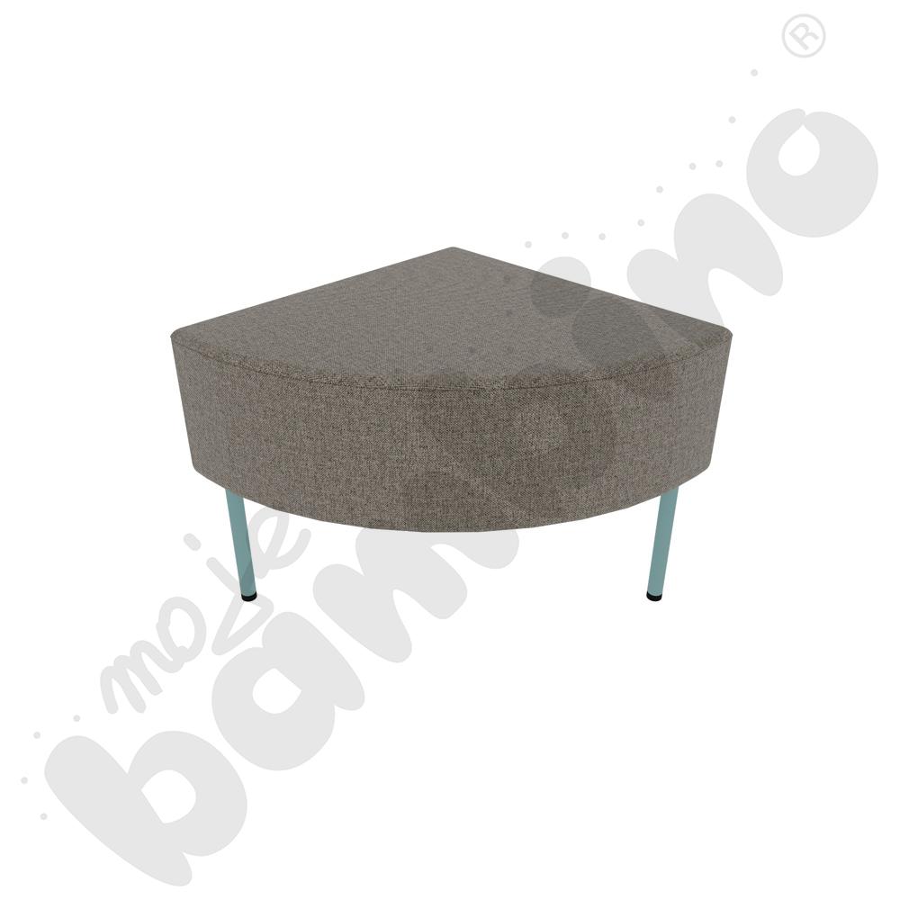 Narożnik Versa 50x50 cm z plastikowymi stopkami, stelaż turkusowy, tkanina RO37