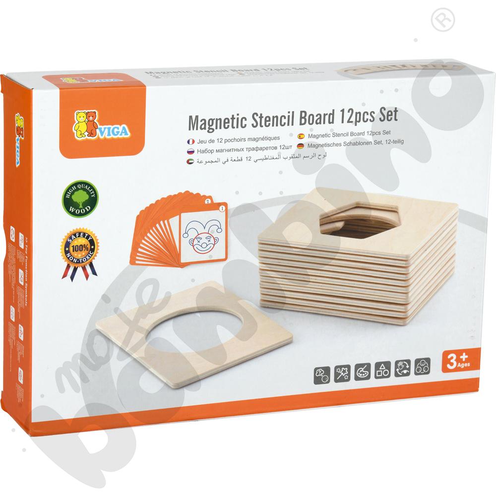 Drewniane szablony magnetyczne