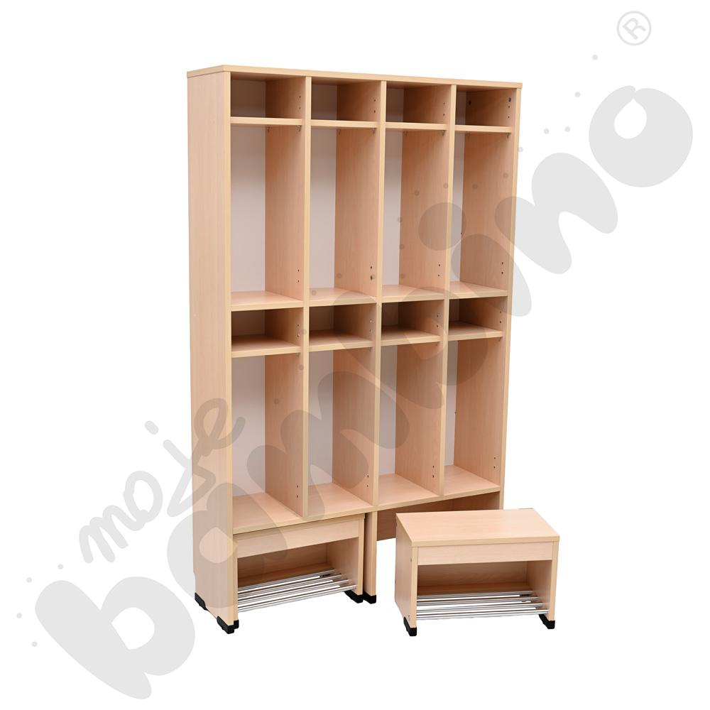 Szatnia Kropla Mini z wysuwanym siedziskiem 8-os.